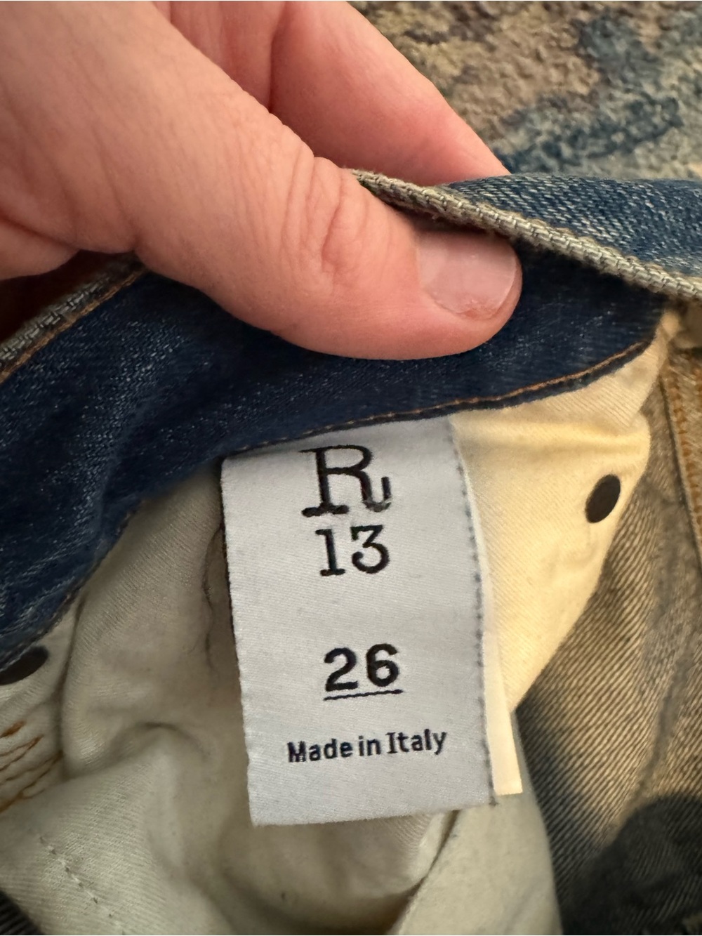 R13 Crossover Distressed Jeans - Picture 8 of 10